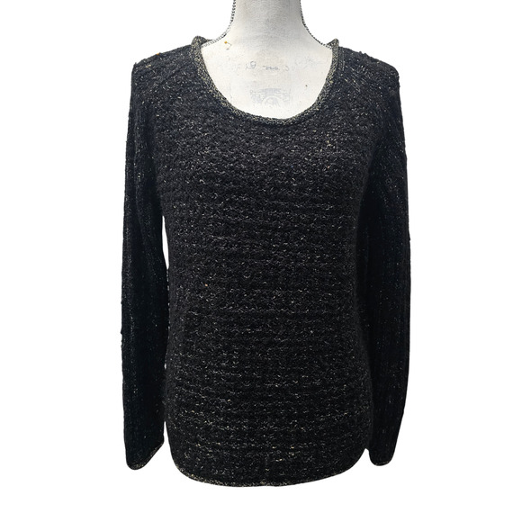 A.n.a Black Crew neck Sweater Size XL Petite - Picture 1 of 6